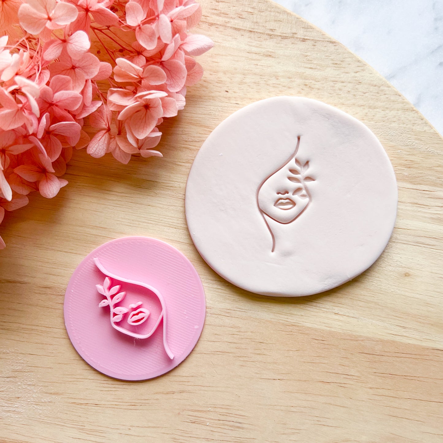 Pretty Face Stamp #4 Fondant Stamp