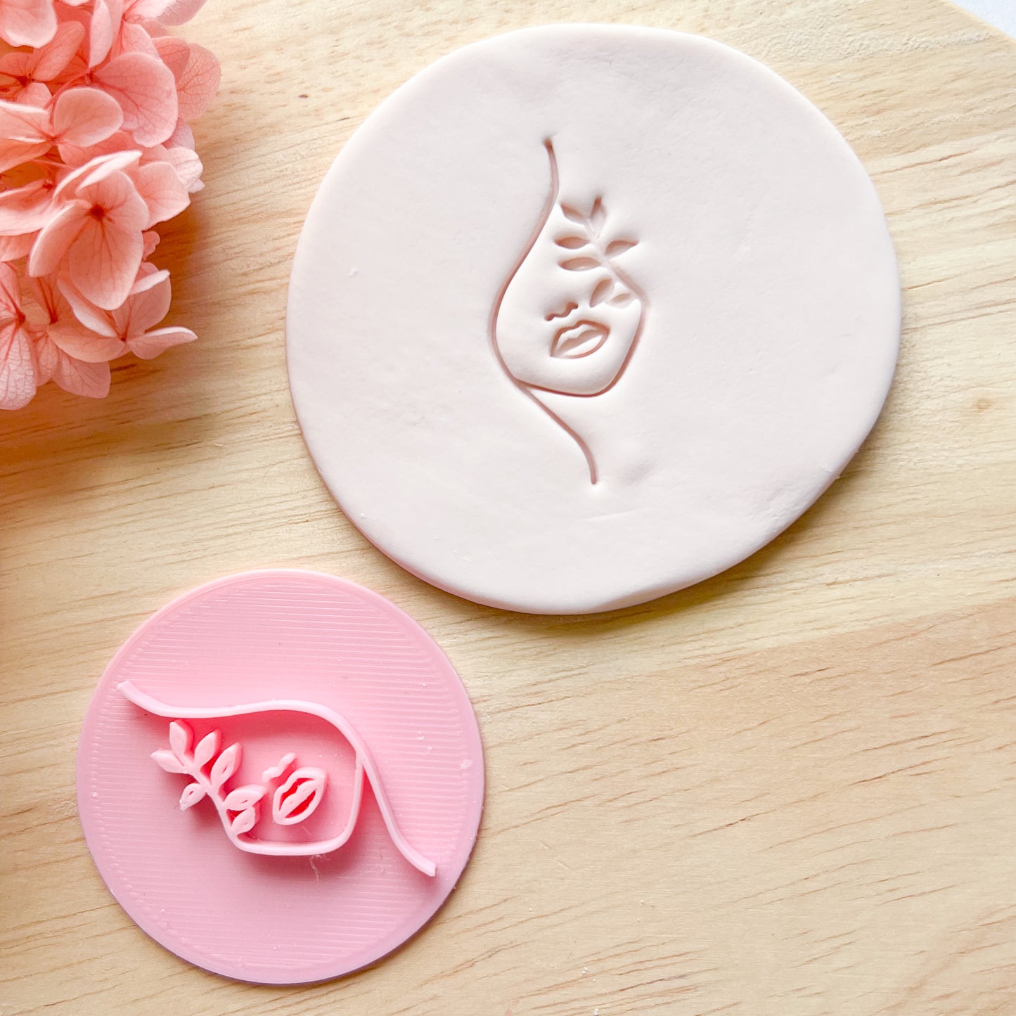 Pretty Face Stamp #4 Fondant Stamp