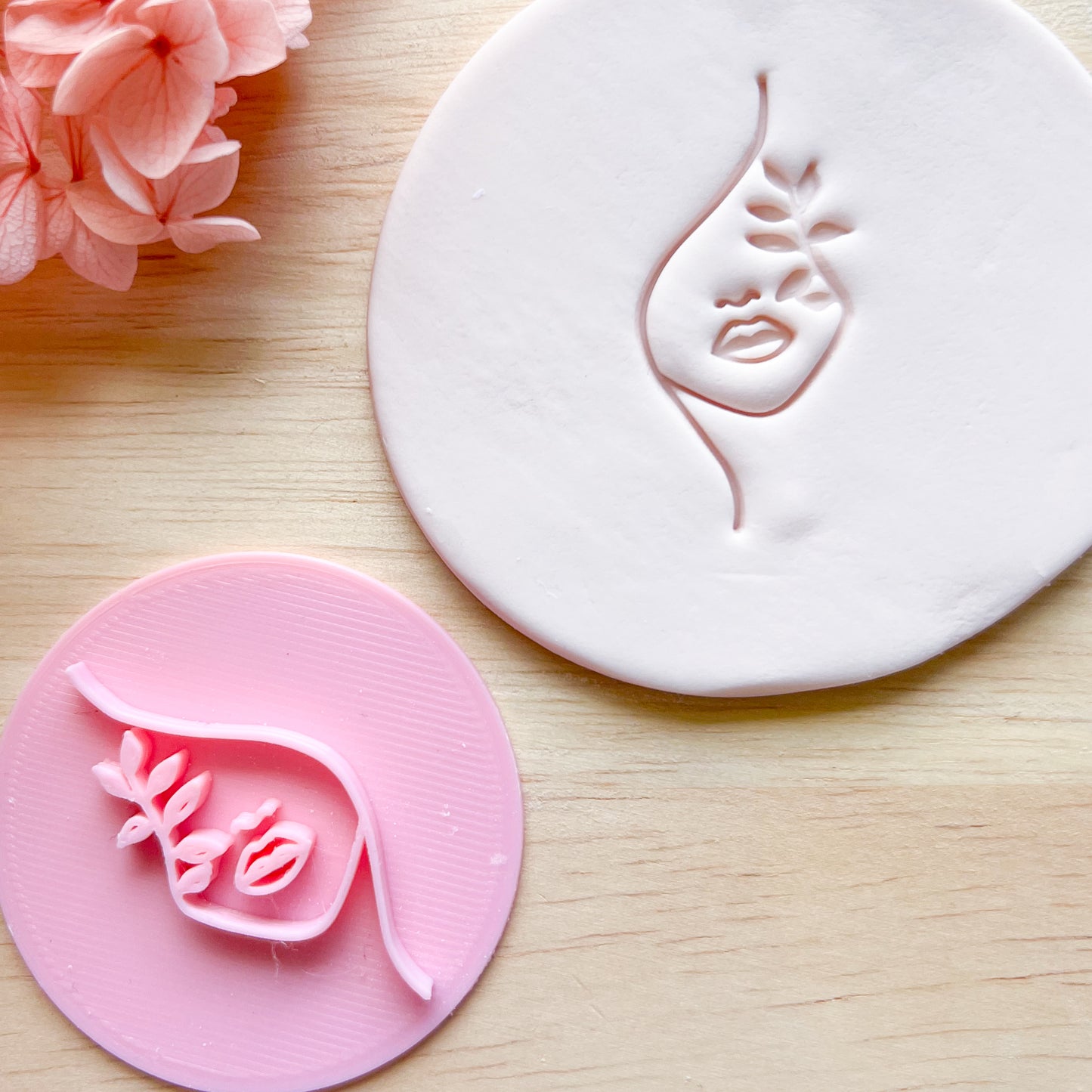 Pretty Face Stamp #4 Fondant Stamp