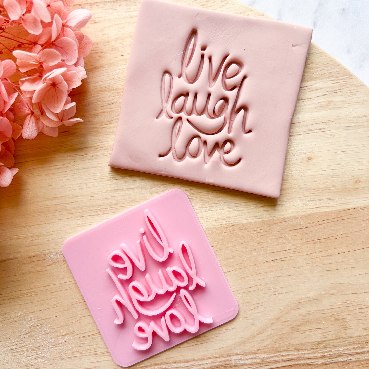 Live Laugh Love Fondant Stamp