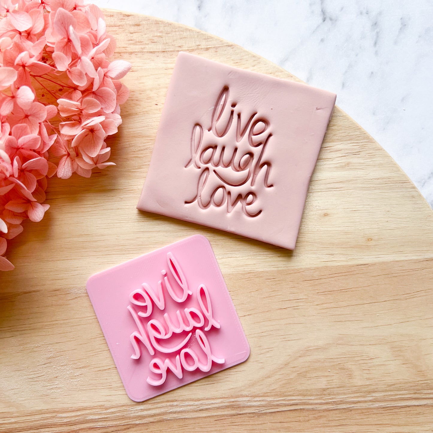 Live Laugh Love Fondant Stamp