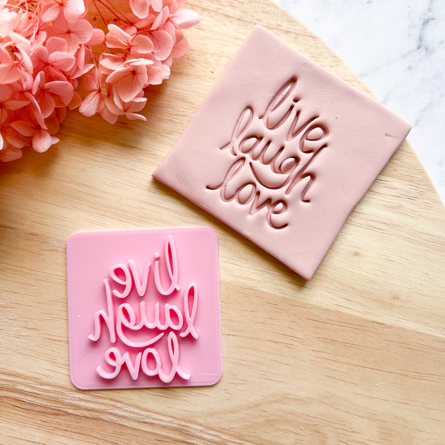 Live Laugh Love Fondant Stamp