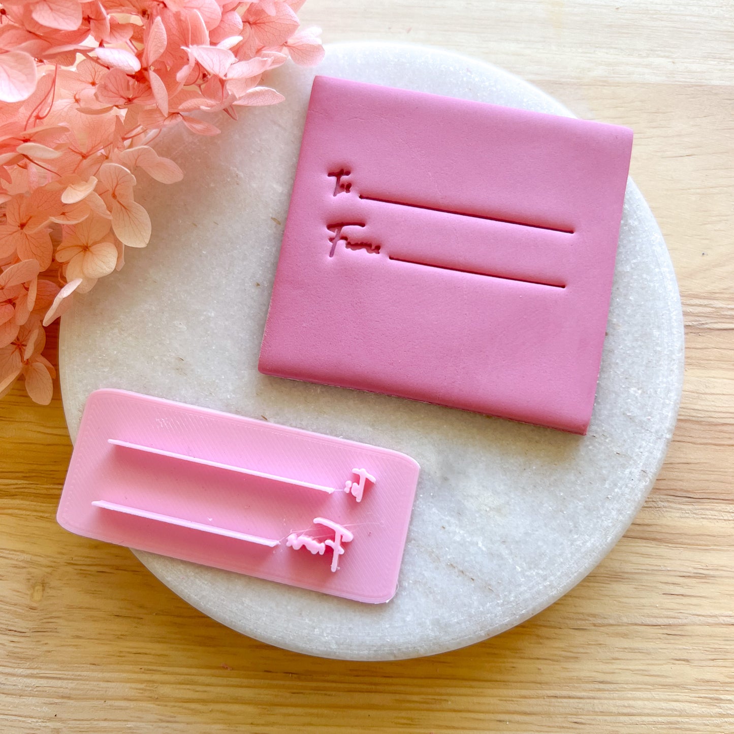 To & From Label Fondant Stamp